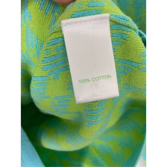 Lilly Pulitzer Donnie 100% cotton sweater cardigan houndstooth women's small - Picture 5 of 5